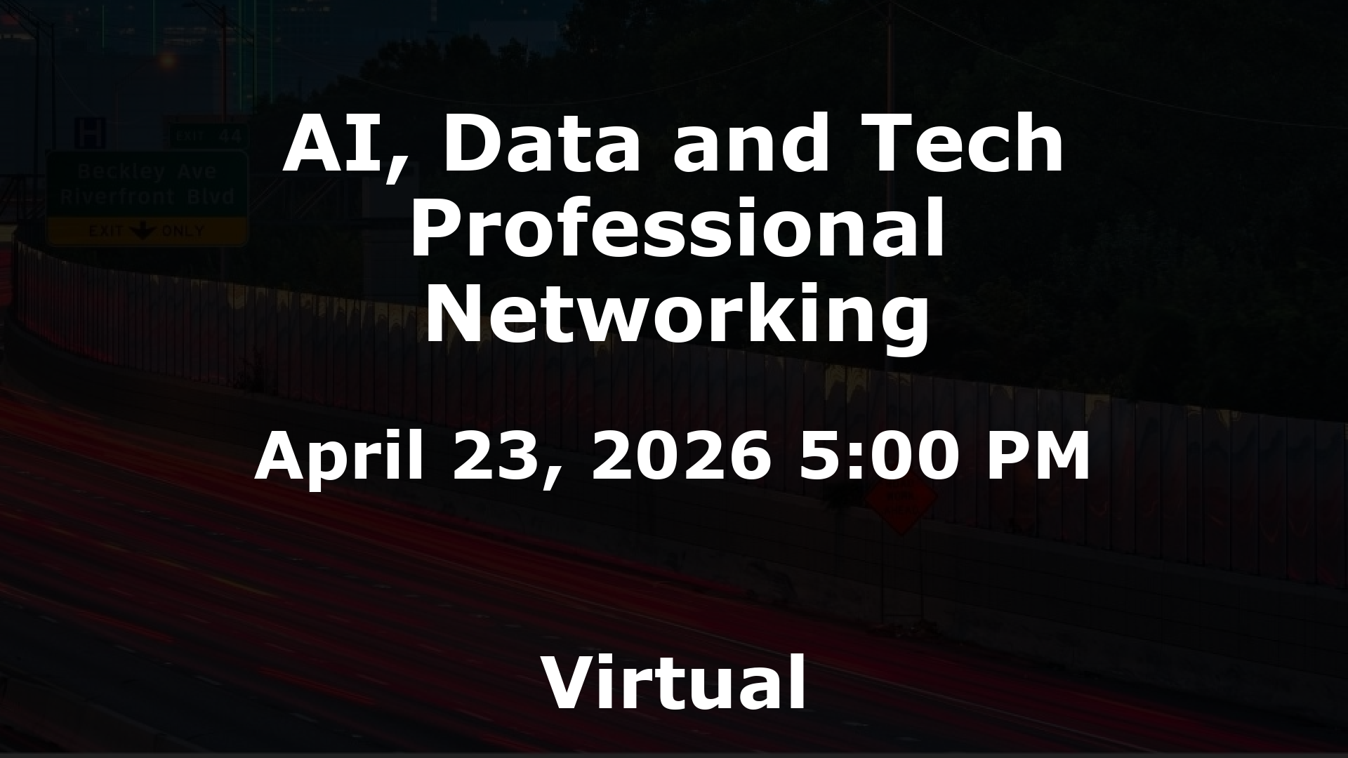 AI, Data and Tech Professional Networking event image